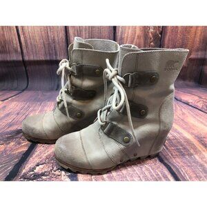 Sorel Joan of Arctic Tan Waterproof Boots NL2213-212 Womens 6.5 (w7o)